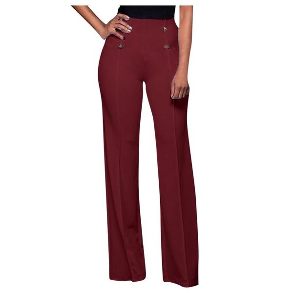 women's pants & capris fashion women high waisted casual solid loose legs boot cut trousers wide-leg pantalon pour femme, Black;white
women's pants & capris fashion women high waisted casual solid loose legs boot cut trousers wide-leg pantalon pour femme, Black;white