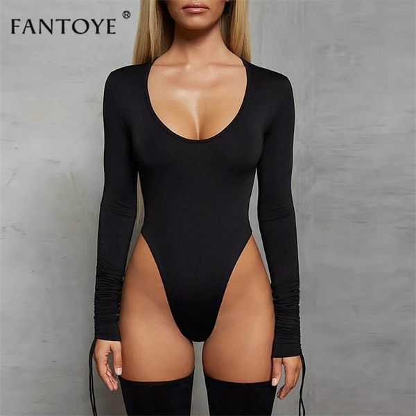 fantoye pleated long sleeve bodysuits women spring deep o-neck skinny bodycon jumpsuit rompers casual basic overalls, Black;white
fantoye pleated long sleeve bodysuits women spring deep o-neck skinny bodycon jumpsuit rompers casual basic overalls, Black;white