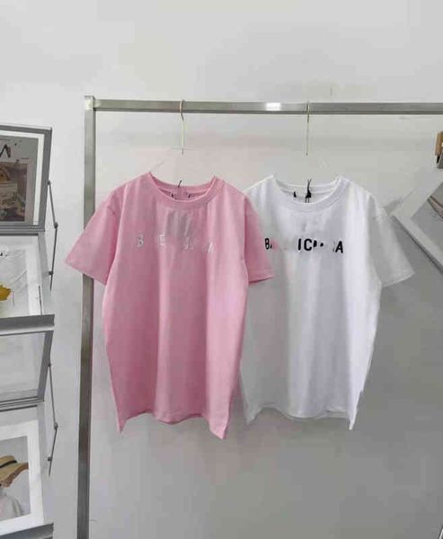 2022 factory wholesale new summer ba + round neck letter three dimensional embroidery short sleeve t-shirt loose fashion lovers, White
2022 factory wholesale new summer ba + round neck letter three dimensional embroidery short sleeve t-shirt loose fashion lovers, White