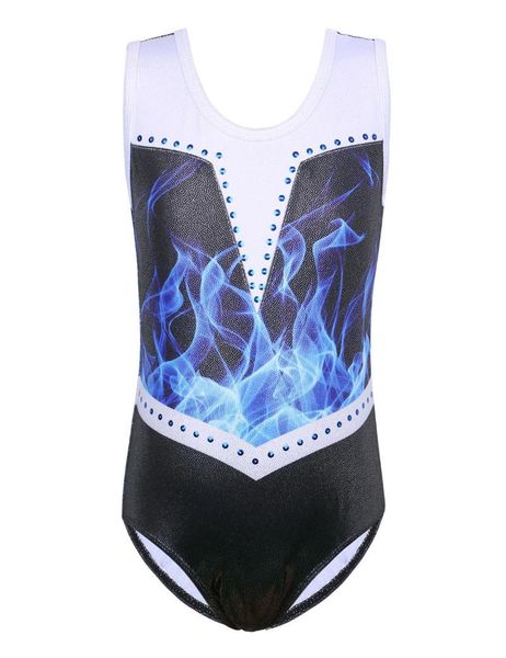 one piece sparkle gymnastics leotard for girls black&white color blue flame athletic tank bodysuit teens practice outfit stage wear, Black;red
one piece sparkle gymnastics leotard for girls black&white color blue flame athletic tank bodysuit teens practice outfit stage wear, Black;red