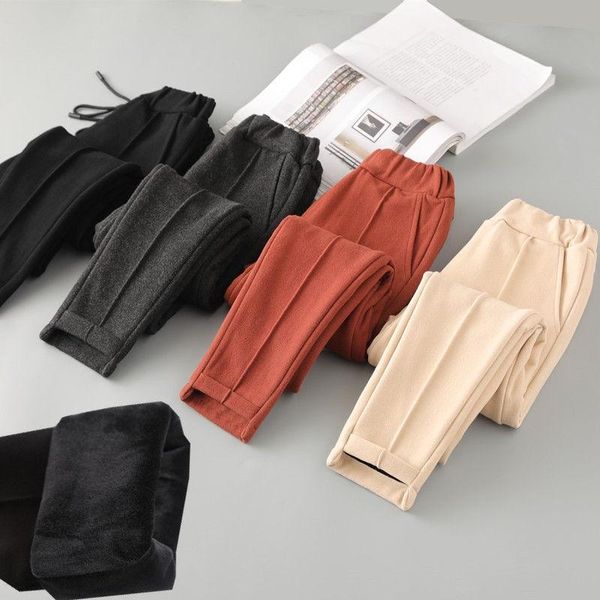 women pants autumn winter woolen harem elastic high waist plus size casual trousers streetwear black thicken warm women's & capris, Black;white
women pants autumn winter woolen harem elastic high waist plus size casual trousers streetwear black thicken warm women's & capris, Black;white