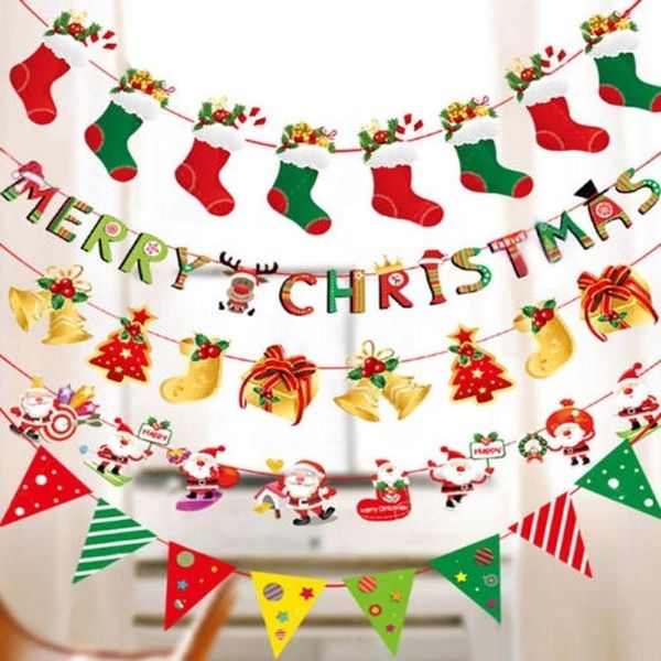 2.5m multi style garlands merry christmas hanging banner xmas party santa claus elk tree house sock decor home office decoration
2.5m multi style garlands merry christmas hanging banner xmas party santa claus elk tree house sock decor home office decoration