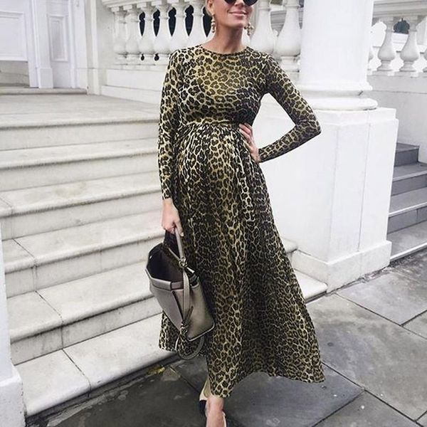 spring autumn women pregnants maternity pography props long sleeve printed leopard dress fashion casual dresses, White
spring autumn women pregnants maternity pography props long sleeve printed leopard dress fashion casual dresses, White