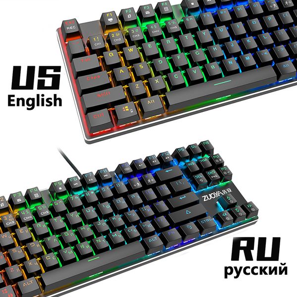 gaming mechanical keyboard blue red switch usb rgb/mix backlit wired keyboard 87/104 anti-ghosting for game lappc russian us
gaming mechanical keyboard blue red switch usb rgb/mix backlit wired keyboard 87/104 anti-ghosting for game lappc russian us
