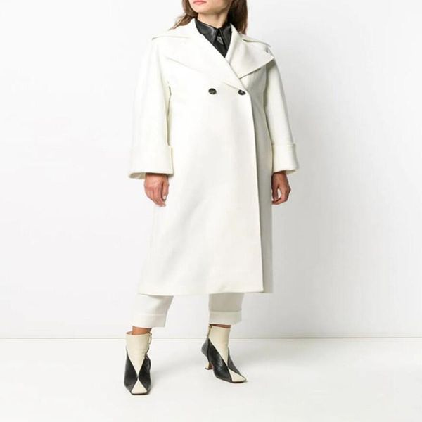 women's trench coats simple double breasted long overcoat autumn winter white sleeve women elegant slim belt s1635, Tan;black
women's trench coats simple double breasted long overcoat autumn winter white sleeve women elegant slim belt s1635, Tan;black