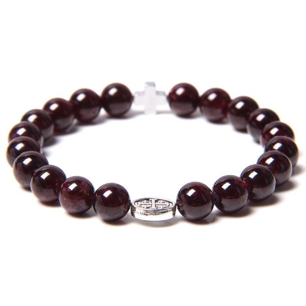 beaded, strands natural garnet bracelet femme wine red stone beaded vintage cross charm lucky energy buddha jewelry men, Black
beaded, strands natural garnet bracelet femme wine red stone beaded vintage cross charm lucky energy buddha jewelry men, Black