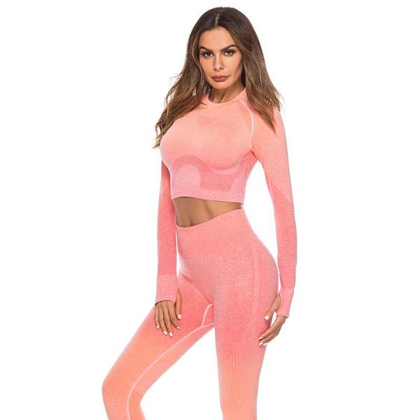 fashion long sleeve sport suit gym fitness tracksuit women clothing lady compressed workout shirt pant two piece sets women's tracksui, Gray 
fashion long sleeve sport suit gym fitness tracksuit women clothing lady compressed workout shirt pant two piece sets women's tracksui, Gray