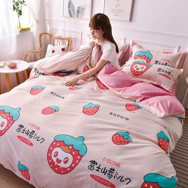 bedding sets pink lovely strawberry print fashion set a/b double-sided pattern soft bed sheets and pillowcases for home
bedding sets pink lovely strawberry print fashion set a/b double-sided pattern soft bed sheets and pillowcases for home