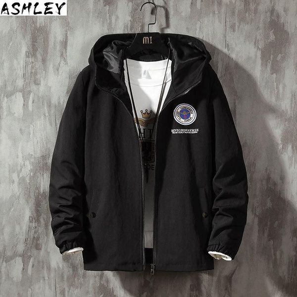 men's jackets reflective spring striped jacket embroidered print hooded casual fashion schoolboy hombre streetwear, Black;brown
men's jackets reflective spring striped jacket embroidered print hooded casual fashion schoolboy hombre streetwear, Black;brown