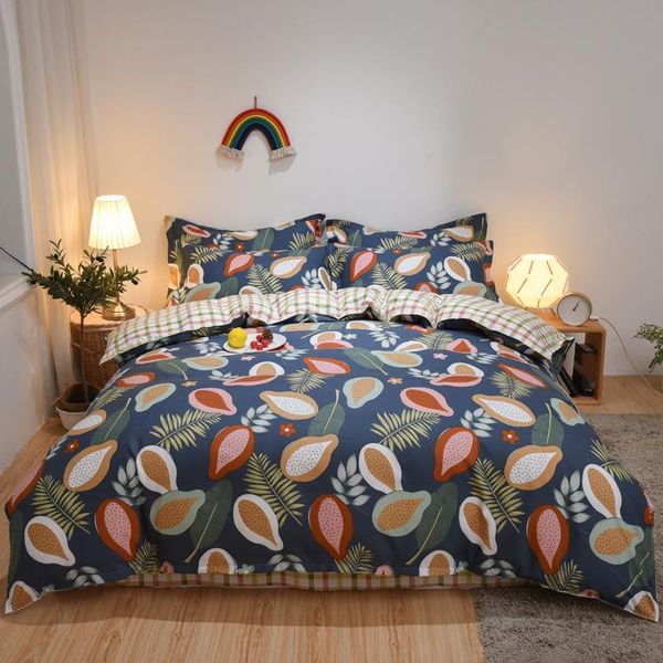 bedding sets home textile a/b double-sided set fruit and lattice pattern pillow case polyester cotton bed sheet duvet cover oceania
bedding sets home textile a/b double-sided set fruit and lattice pattern pillow case polyester cotton bed sheet duvet cover oceania