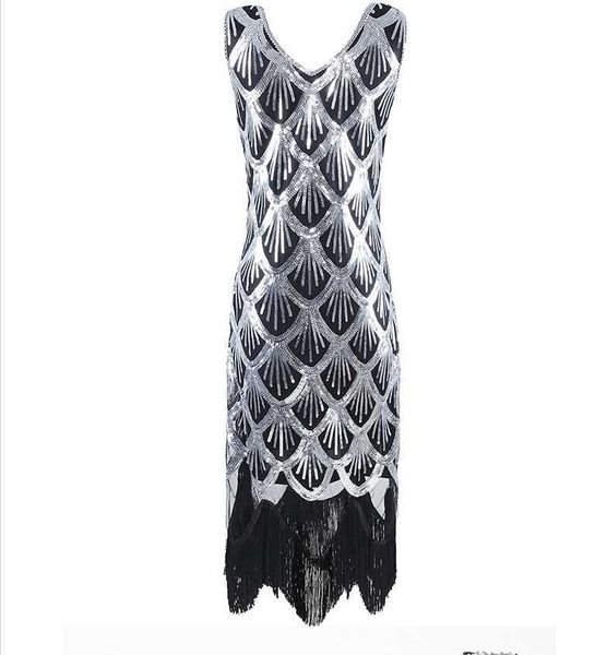 luxury evening party dresses 1920s sequin beaded performance fish scale dinner party, Black
luxury evening party dresses 1920s sequin beaded performance fish scale dinner party, Black