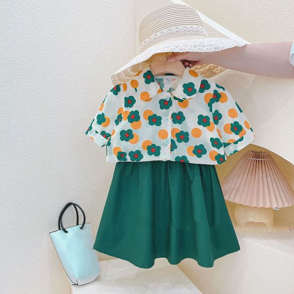 summer girls clothing sets fresh style bright clolor flowers lapel shirt+half skirt baby kids clothes suit children clothing, White
summer girls clothing sets fresh style bright clolor flowers lapel shirt+half skirt baby kids clothes suit children clothing, White
