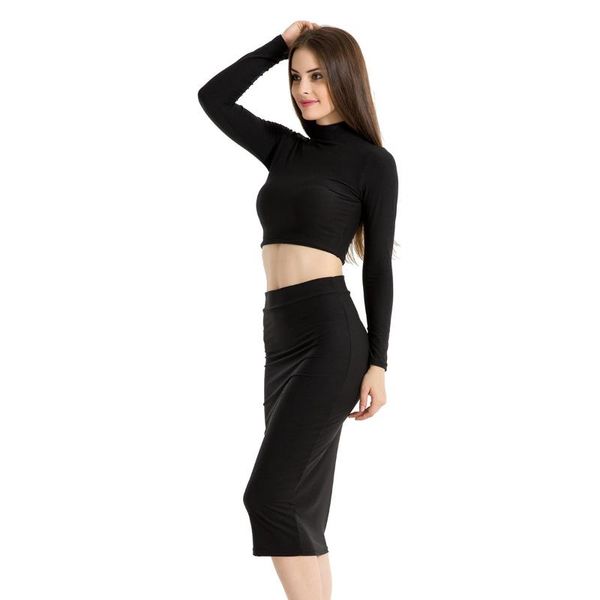 casual dresses two pieces long sleeve bodycon pencil women dress elegant party spring autumn lady female crop slim femme vestidos, Black;gray
casual dresses two pieces long sleeve bodycon pencil women dress elegant party spring autumn lady female crop slim femme vestidos, Black;gray