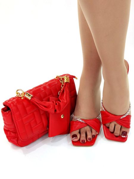 dress shoes arrival summer red color sandals and bags set fashion nigerian women low heels bag for evening party, Black
dress shoes arrival summer red color sandals and bags set fashion nigerian women low heels bag for evening party, Black