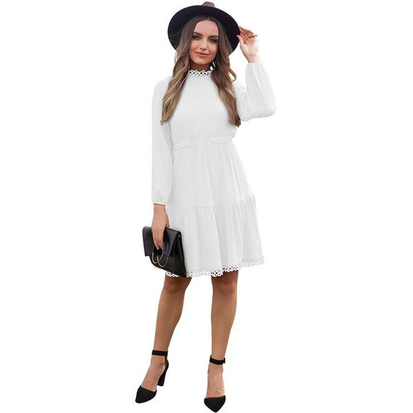 casual dresses z-zoux women dress stand collar lantern sleeve girl fashion high waist hollowed out ladies plus size 2021, Black;gray
casual dresses z-zoux women dress stand collar lantern sleeve girl fashion high waist hollowed out ladies plus size 2021, Black;gray