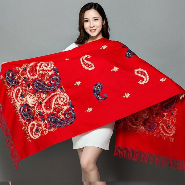 scarves embroidery scarf for women winter 2021 cashmere lady shawl wrap female foulard blanket tassel bandana pashmina, Blue;gray
scarves embroidery scarf for women winter 2021 cashmere lady shawl wrap female foulard blanket tassel bandana pashmina, Blue;gray