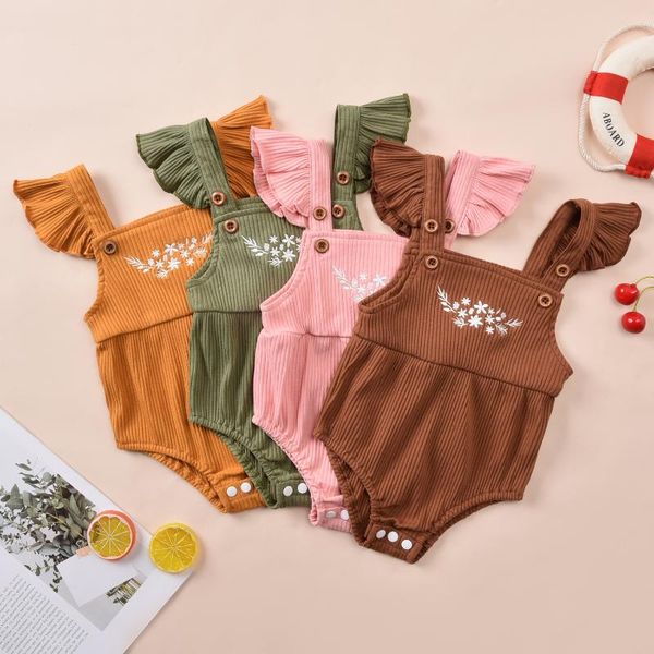 0-12 months toddlers feather printing romper, infant girls' flying sleeve button bodysuit, babies square collar summer clothing rompers, Blue
0-12 months toddlers feather printing romper, infant girls' flying sleeve button bodysuit, babies square collar summer clothing rompers, Blue