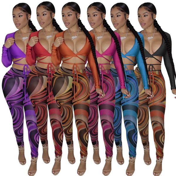 women's two piece pants set solid color v neck long sleeve lace up crop + print mesh pencil 2021 autumn women outfits, White
women's two piece pants set solid color v neck long sleeve lace up crop + print mesh pencil 2021 autumn women outfits, White