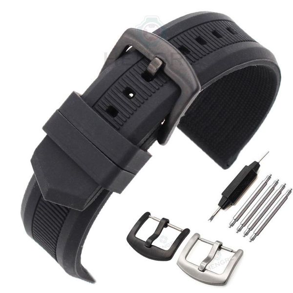 watch bands 22mm silicone band strap men black sport diving rubber watchbands stainless steel pin buckle clock bracelet accessories, Black;brown
watch bands 22mm silicone band strap men black sport diving rubber watchbands stainless steel pin buckle clock bracelet accessories, Black;brown