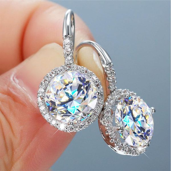 hook drop earrings fashion jewelry round multicolor zircon wholesale geometry fine lady party wedding dangle & chandelier, Silver
hook drop earrings fashion jewelry round multicolor zircon wholesale geometry fine lady party wedding dangle & chandelier, Silver