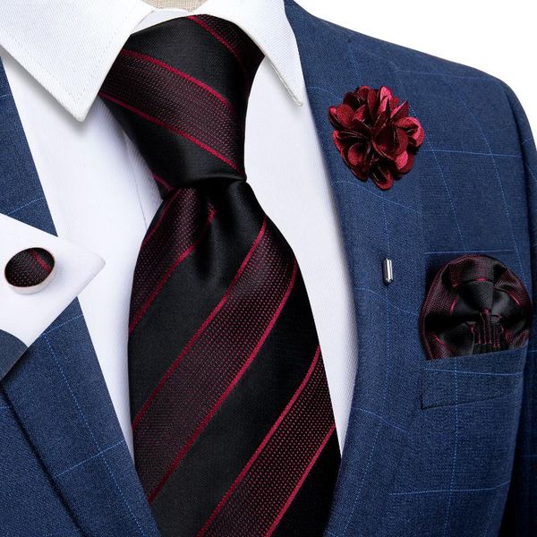 bow ties black red striped for men formal wedding party neck tie brooch set men's pocket square cufflinks accessories cravat, Black;gray
bow ties black red striped for men formal wedding party neck tie brooch set men's pocket square cufflinks accessories cravat, Black;gray