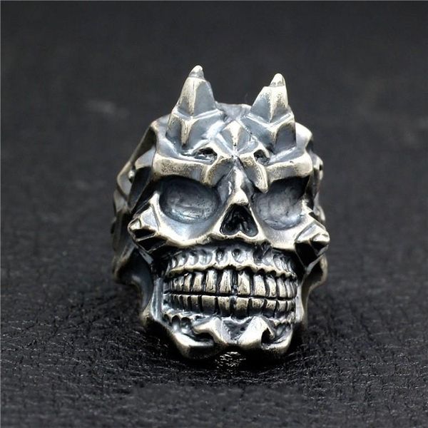 cluster rings national standard 925 sterling silver thai handmade punk rock personality men's thick and heavy ring, Golden;silver
cluster rings national standard 925 sterling silver thai handmade punk rock personality men's thick and heavy ring, Golden;silver