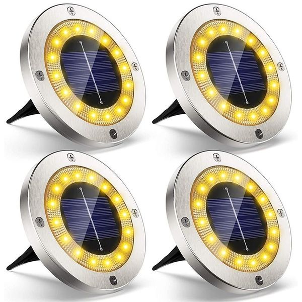 novelty items outdoor solar light garden decoration, 4pcs 16 led flat lamps with warm white recessed spotlights
novelty items outdoor solar light garden decoration, 4pcs 16 led flat lamps with warm white recessed spotlights