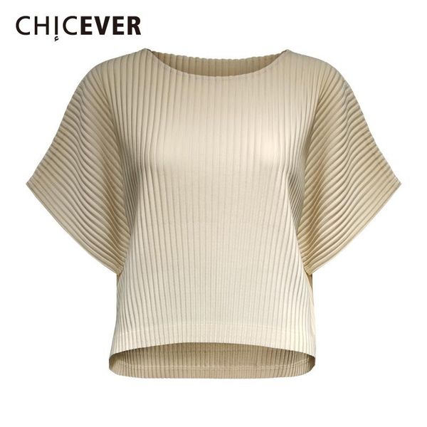 women's t-shirt chicever ruched t shirt for women o neck short sleeve loose minimalist solid shirts females fashion clothing 2021 summe, White
women's t-shirt chicever ruched t shirt for women o neck short sleeve loose minimalist solid shirts females fashion clothing 2021 summe, White