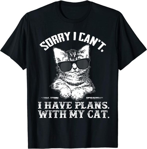 men's t-shirts 2021 summer t-shirt sorry i can't have plans with my cat letter print cool pattern o-neck short sleeve, White;black
men's t-shirts 2021 summer t-shirt sorry i can't have plans with my cat letter print cool pattern o-neck short sleeve, White;black