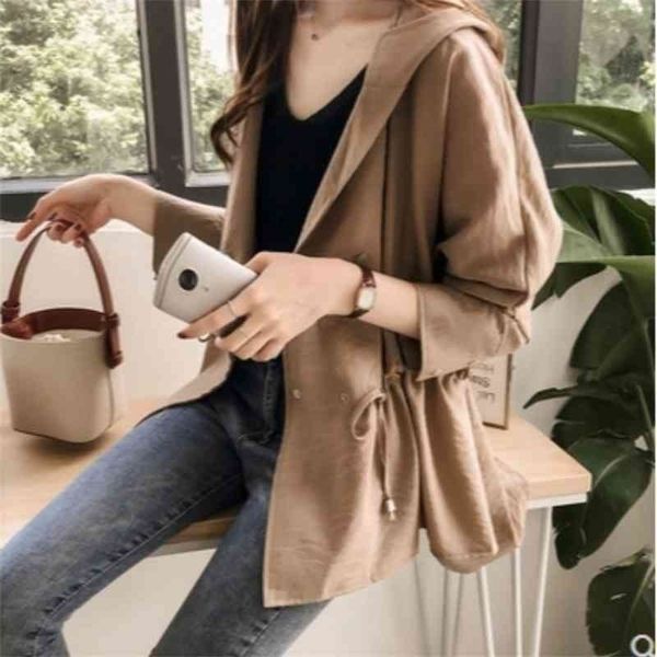 spring autumn new 2021 korean loose bf hooded windbreaker women's medium and slim long sleeved cardigan coat, Black
spring autumn new 2021 korean loose bf hooded windbreaker women's medium and slim long sleeved cardigan coat, Black