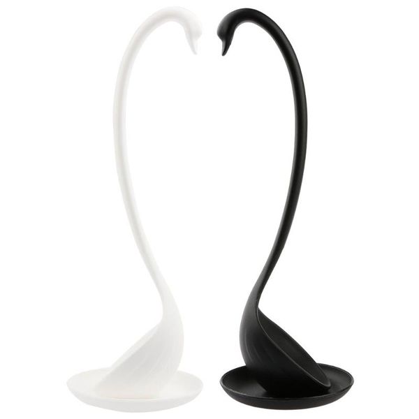 spoons soup kitchen elegant unique design swan style pp material novelty