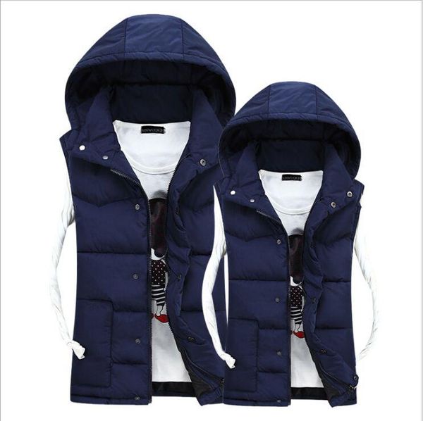 men's vests vest mens winter jacket sleeveless fashion casual coats male hooded cotton-padded couple waistcoat 3xl#c354, Black;white
men's vests vest mens winter jacket sleeveless fashion casual coats male hooded cotton-padded couple waistcoat 3xl#c354, Black;white