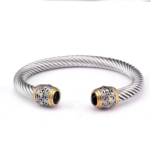cuff vintage stainless steel sporty men male charm bracelets bangles unique craft chain link braided open fashion jewelry, White
cuff vintage stainless steel sporty men male charm bracelets bangles unique craft chain link braided open fashion jewelry, White