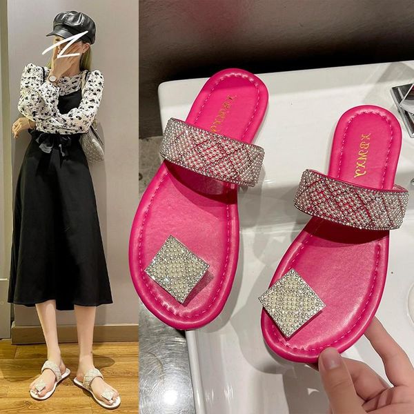 sandals summer women flats bright diamonds flip-flops fashion design sli on shoes bling crystal slippers, Black
sandals summer women flats bright diamonds flip-flops fashion design sli on shoes bling crystal slippers, Black