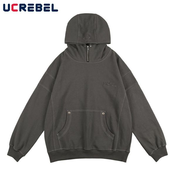 men's hoodies & sweatshirts spliced half zipper mens autumn streetwear letter embroidery casual loose pullover men, Black
men's hoodies & sweatshirts spliced half zipper mens autumn streetwear letter embroidery casual loose pullover men, Black