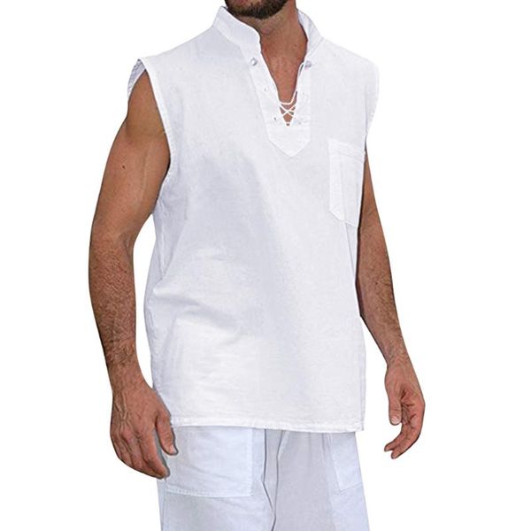 men's casual shirts summer retro solid sleeveless cotton linen shirt slim v neck loose 2021 10.4, White;black
men's casual shirts summer retro solid sleeveless cotton linen shirt slim v neck loose 2021 10.4, White;black