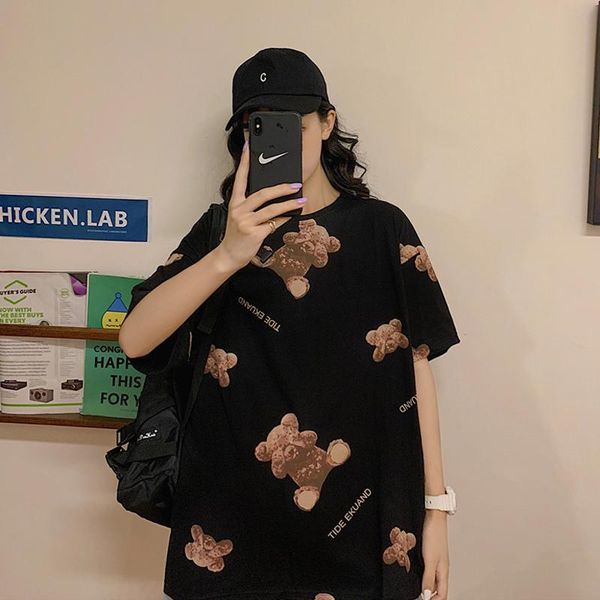 bear pattern vintage women's t-shirt oversized o-neck short sleeve tee kawaii harajuku anime femme clothe fashion summer2021, White
bear pattern vintage women's t-shirt oversized o-neck short sleeve tee kawaii harajuku anime femme clothe fashion summer2021, White