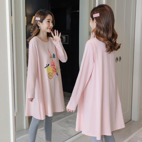 9152# maternity dress o neck cartoon printing spring autumn cotton long sleeves loose stylish pregnant women mom dresses, White
9152# maternity dress o neck cartoon printing spring autumn cotton long sleeves loose stylish pregnant women mom dresses, White