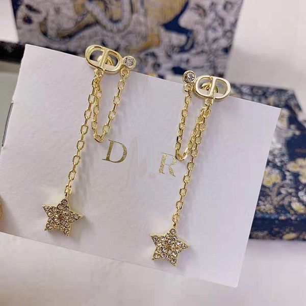 design jewelry / bee star pendant tassel female letter silver needle anti allergy earrings, Golden
design jewelry / bee star pendant tassel female letter silver needle anti allergy earrings, Golden