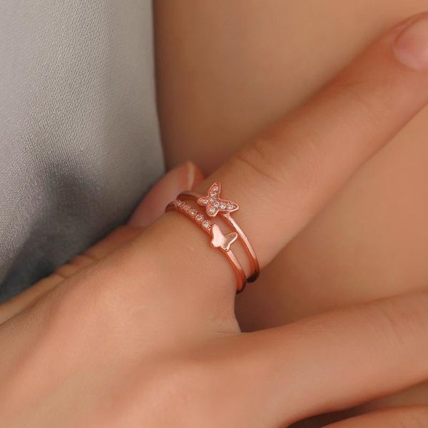 cluster rings ring for women fashion double layer butterfly crystal opening adjustable jewelry wholesale, Golden;silver
cluster rings ring for women fashion double layer butterfly crystal opening adjustable jewelry wholesale, Golden;silver