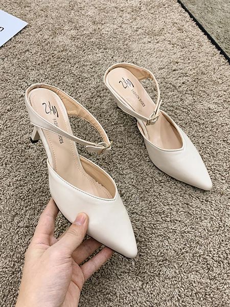 thin heels shoes woman 2021 slippers soft cover toe pantofle luxury slides med comfort designer pointed pu spring fashion, Black
thin heels shoes woman 2021 slippers soft cover toe pantofle luxury slides med comfort designer pointed pu spring fashion, Black