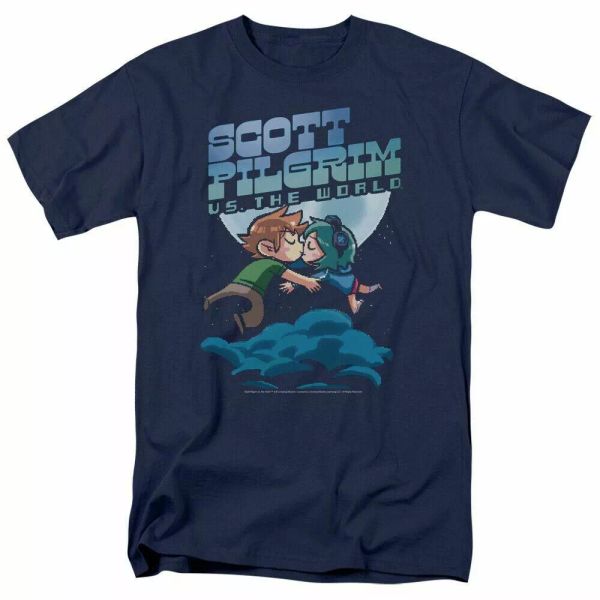 scott pilgrim vs. the world lovers t shirt mens licensed movie tee navy, White;black
scott pilgrim vs. the world lovers t shirt mens licensed movie tee navy, White;black