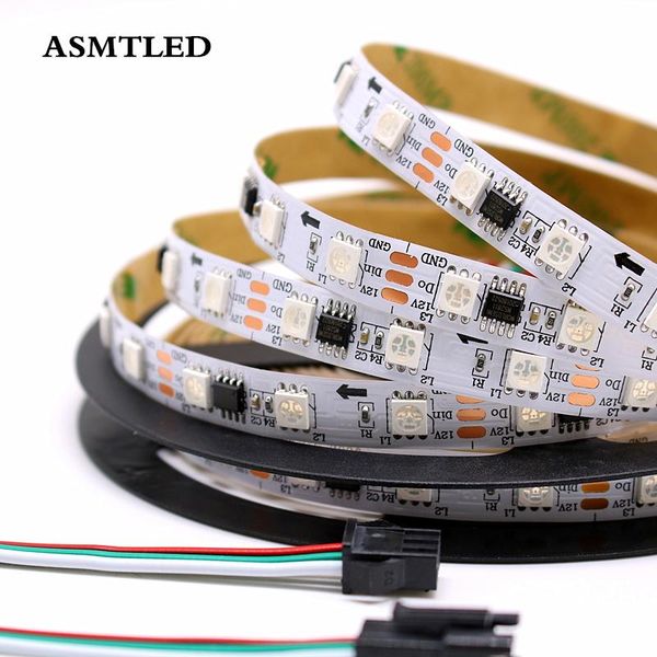 100% ws2811 ic full color pixel led strip light 12v 60leds/m double white/black pcb dream backlight tape lamp strips
100% ws2811 ic full color pixel led strip light 12v 60leds/m double white/black pcb dream backlight tape lamp strips