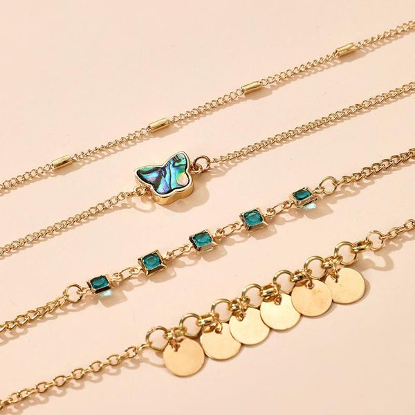 charm bracelets simple style round plate rhinestone butterfly 4 pieces multilayer sequined hand jewelry bangles for women, Golden;silver
charm bracelets simple style round plate rhinestone butterfly 4 pieces multilayer sequined hand jewelry bangles for women, Golden;silver