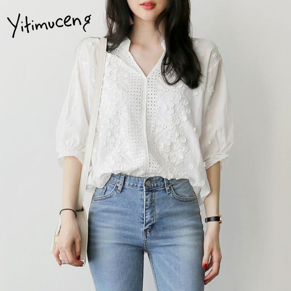 women's blouses & shirts floral embroidery korean women three quarter white vintage v neck hollow out womens and
women's blouses & shirts floral embroidery korean women three quarter white vintage v neck hollow out womens and