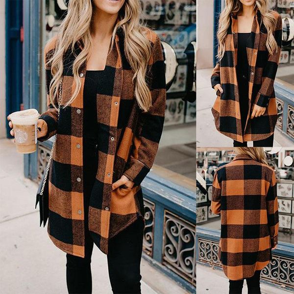 women's vests women autumn long sleeve blouse shirts vintage loose female plaid printing casual street lady korean oversized top, Black;white
women's vests women autumn long sleeve blouse shirts vintage loose female plaid printing casual street lady korean oversized top, Black;white