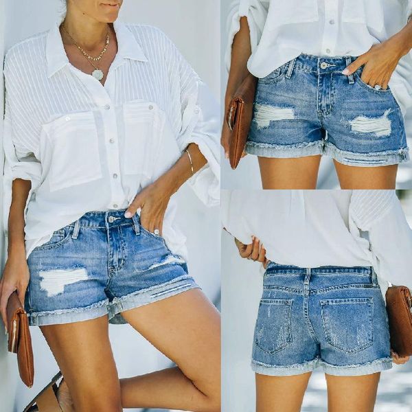 women's jeans summer casual temperament straight-leg mini high-waist female ripped denim shorts s-xxl sizes clothes for women, Blue
women's jeans summer casual temperament straight-leg mini high-waist female ripped denim shorts s-xxl sizes clothes for women, Blue