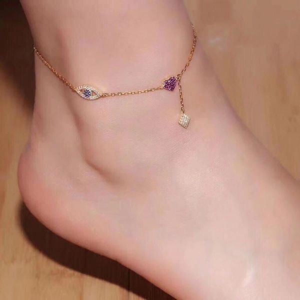 anklets soelle fashion real 925 sterling silver lucky eye heart anklet 3 gold colors chain leg bracelet women foot jewelry, Red;blue
anklets soelle fashion real 925 sterling silver lucky eye heart anklet 3 gold colors chain leg bracelet women foot jewelry, Red;blue