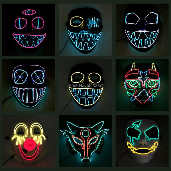 costume accessories demon cosplay light up mask haunted house decor neon led mask boys el wire mask for hallween dark hallway, Silver
costume accessories demon cosplay light up mask haunted house decor neon led mask boys el wire mask for hallween dark hallway, Silver