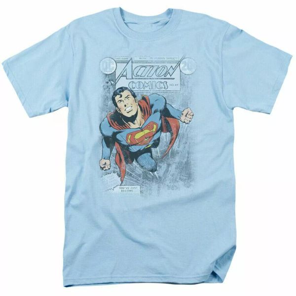 Superman Action #419 T Shirt Mens Licensed Classic DC Comics Tee Light Blue, White;black
Superman Action #419 T Shirt Mens Licensed Classic DC Comics Tee Light Blue, White;black